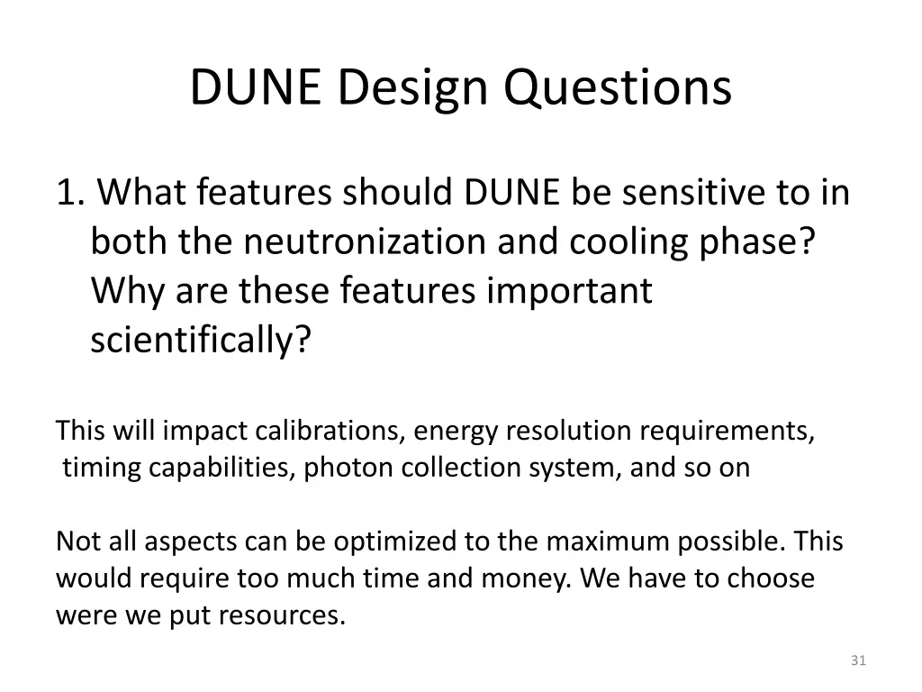 dune design questions