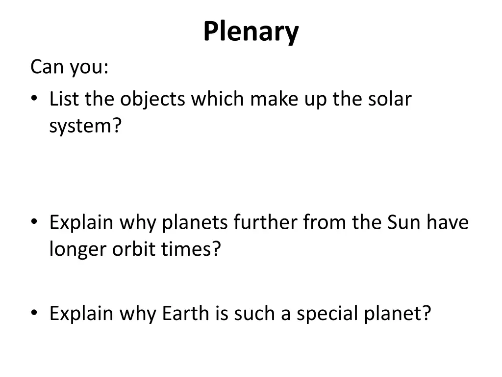 plenary