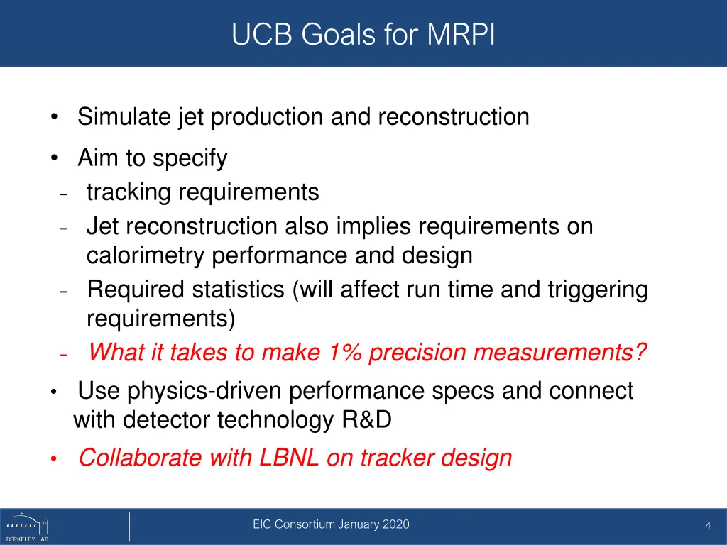 ucb goals for mrpi