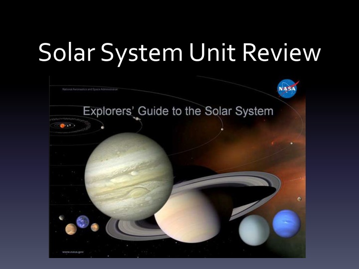 solar system unit review