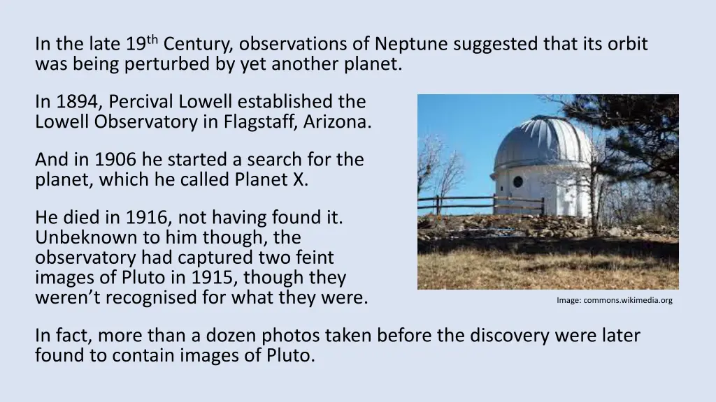 in the late 19 th century observations of neptune