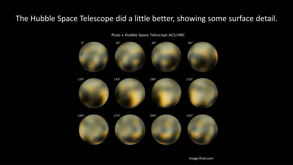 the hubble space telescope did a little better