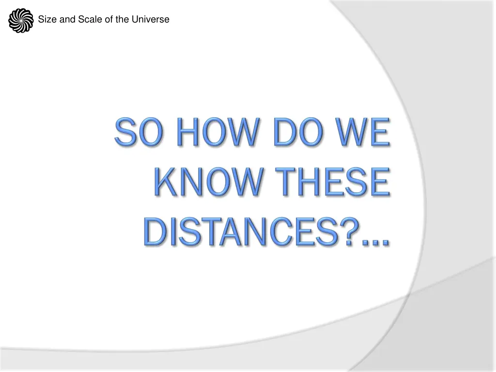 size and scale of the universe 8