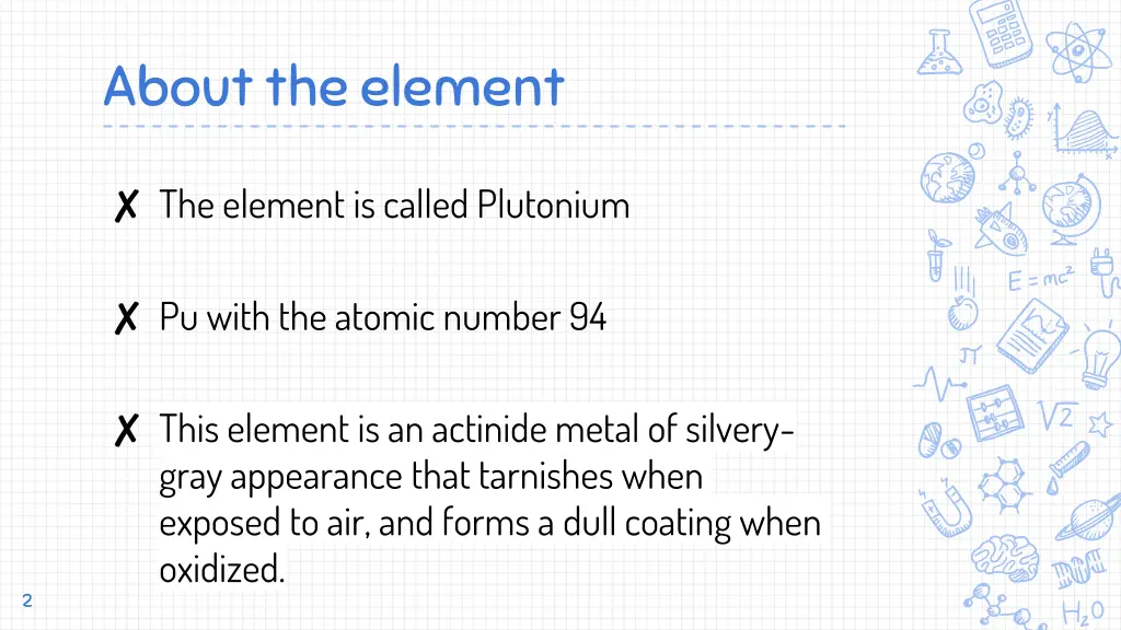 about the element