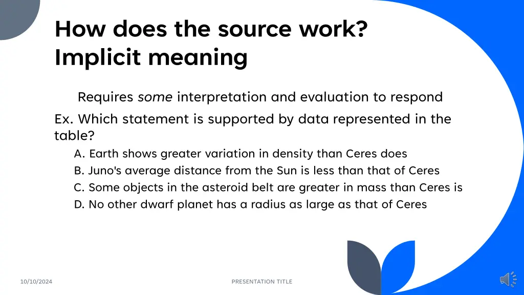 how does the source work implicit meaning