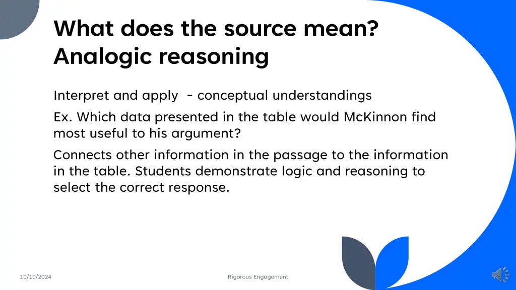 what does the source mean analogic reasoning