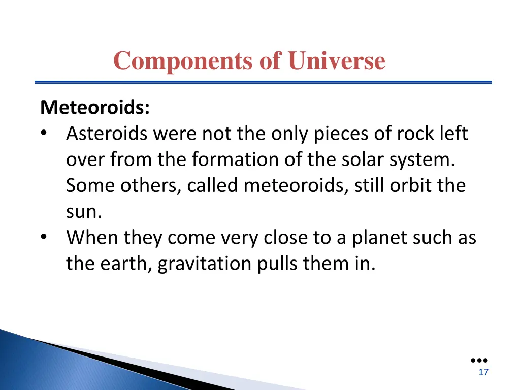 components of universe 11