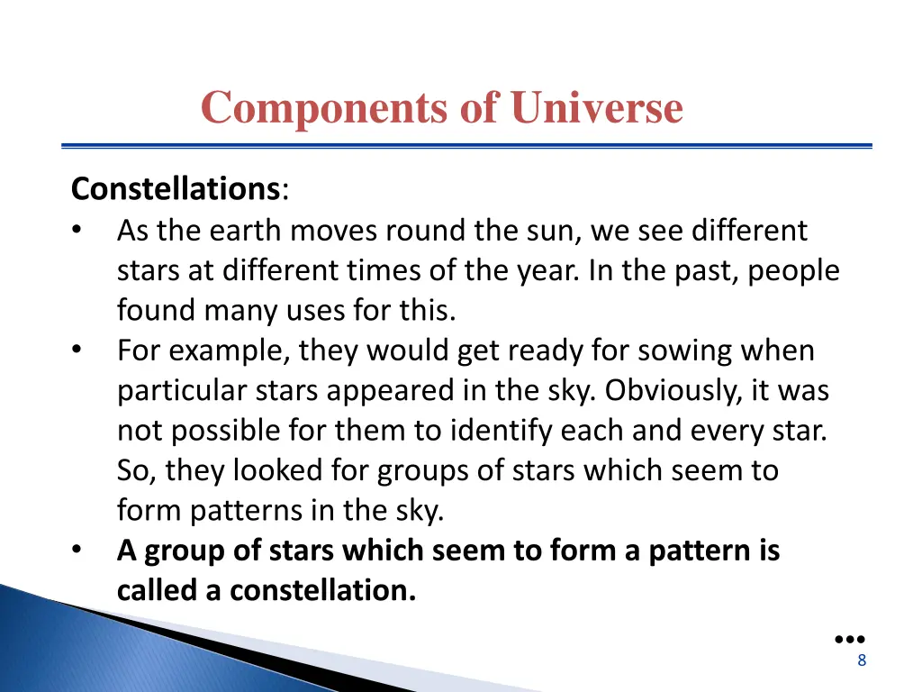 components of universe 2