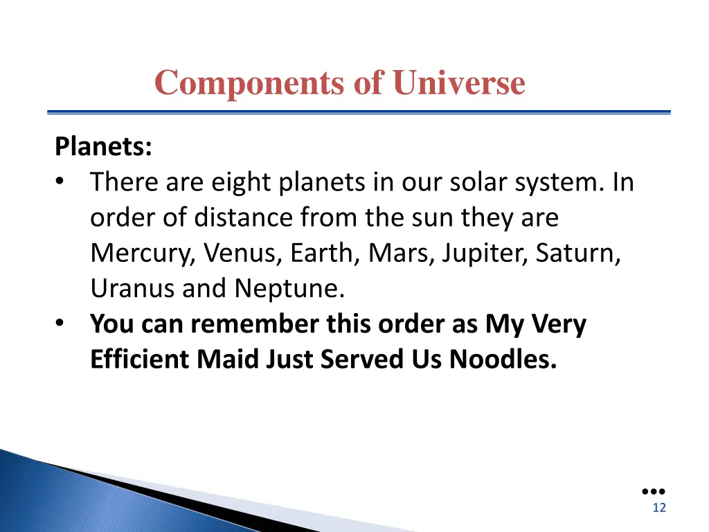 components of universe 6