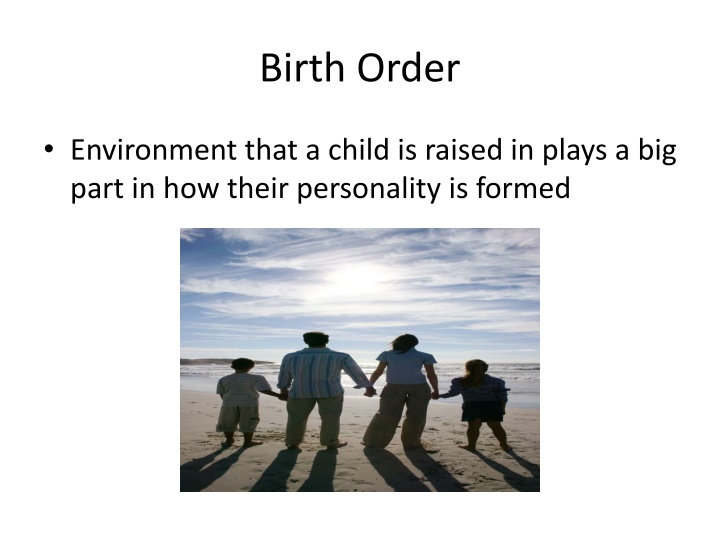 birth order