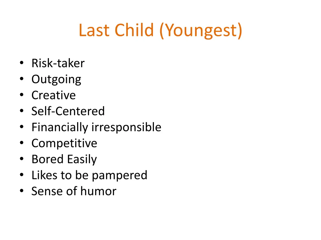 last child youngest