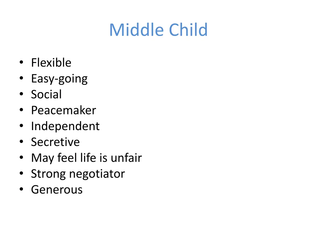 middle child