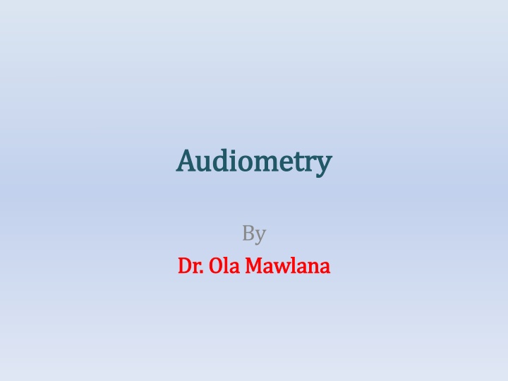 audiometry audiometry