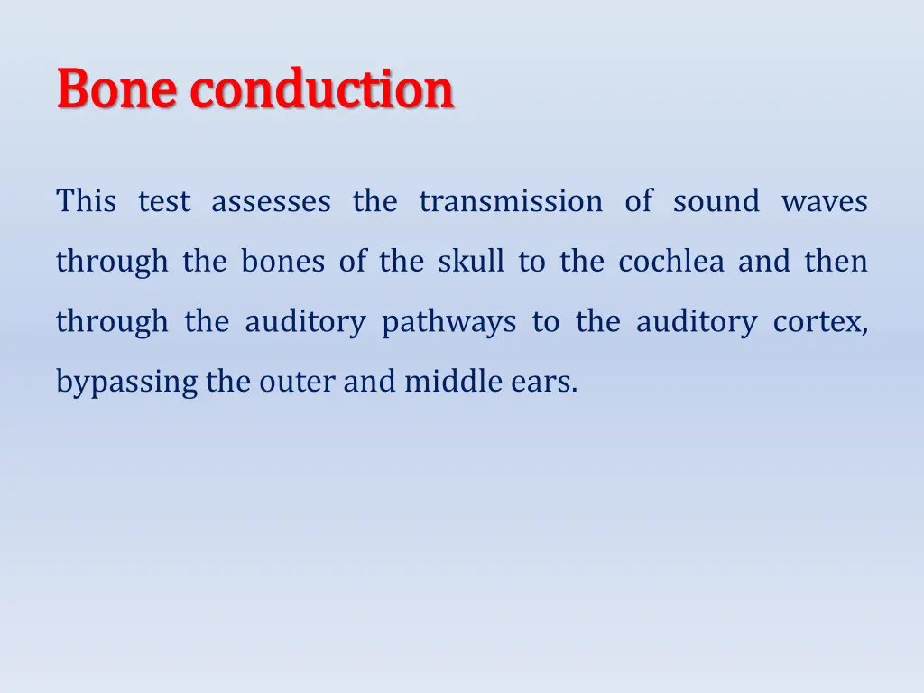 bone conduction bone conduction