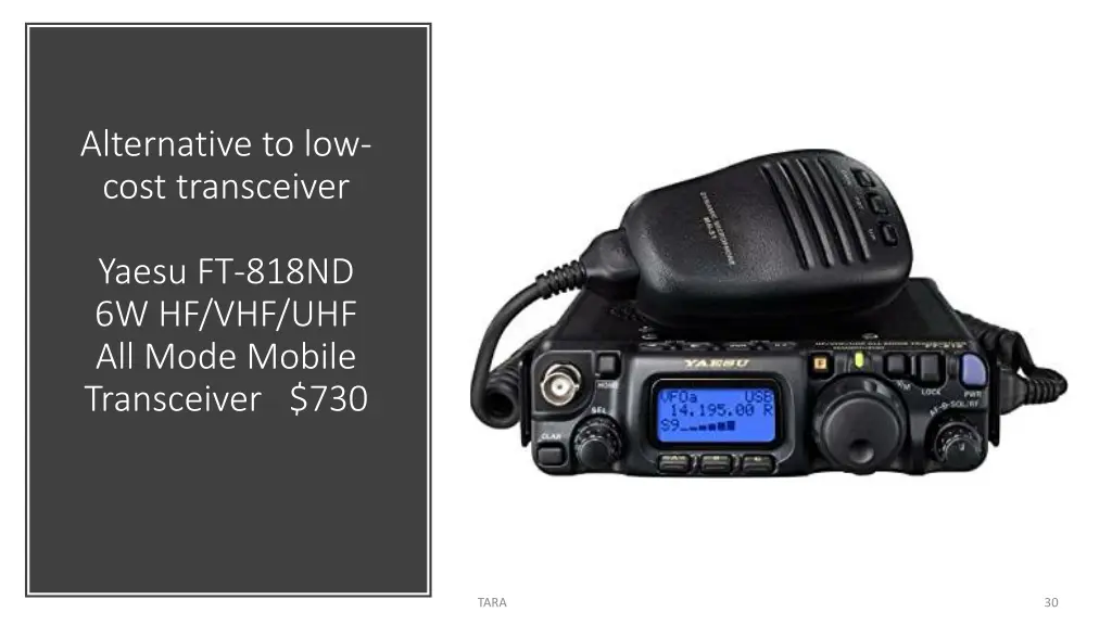 alternative to low cost transceiver