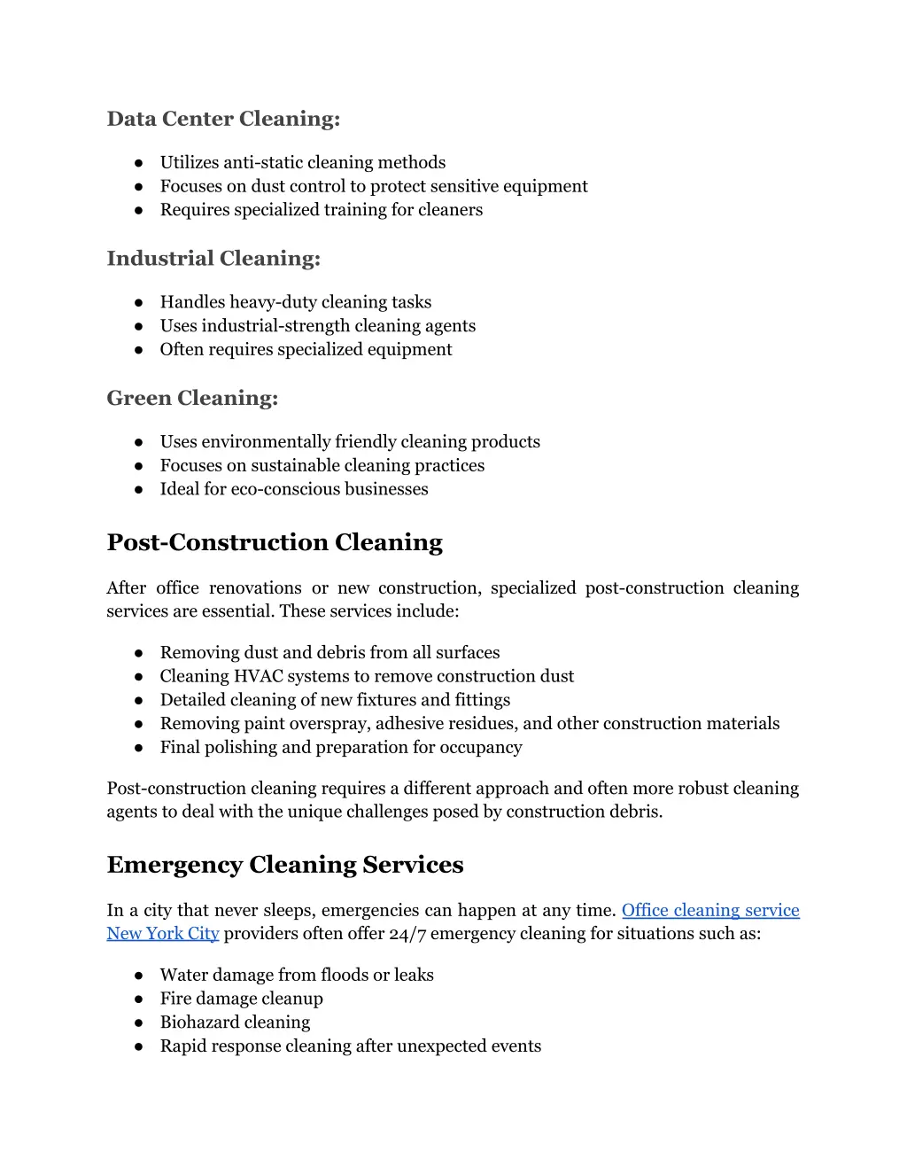 data center cleaning