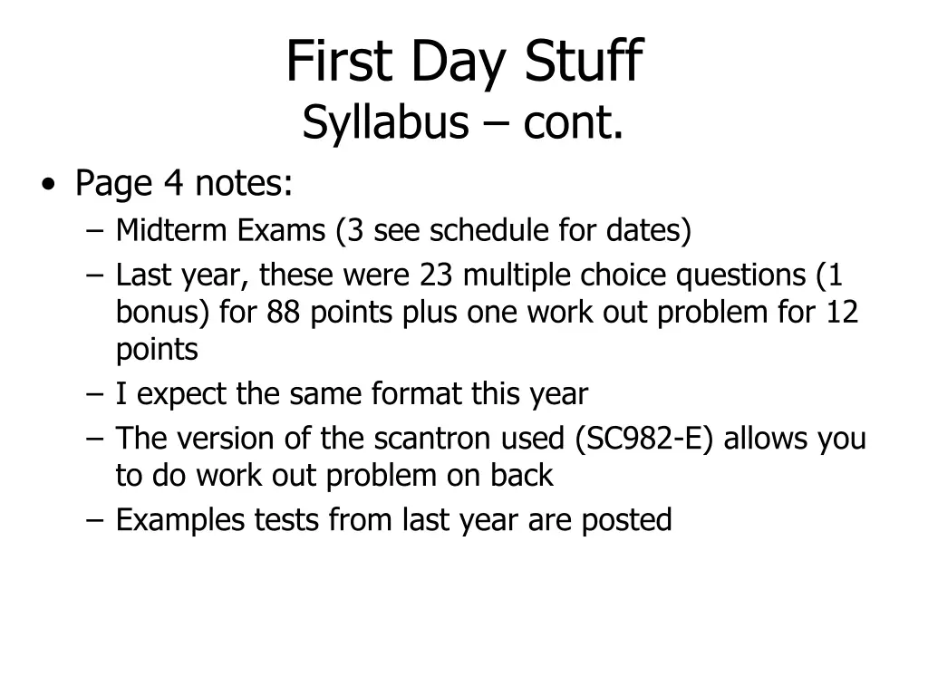 first day stuff syllabus cont 1