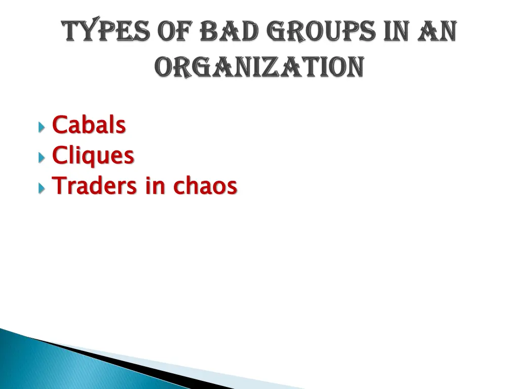 cabals cliques traders in chaos