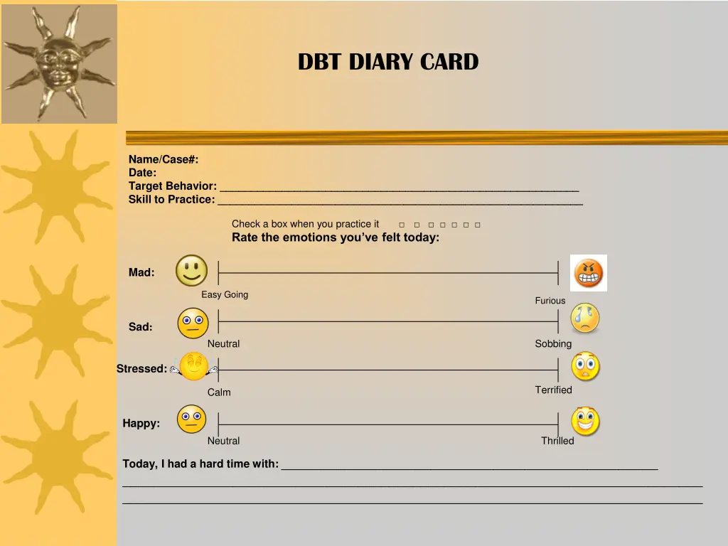 dbt diary card