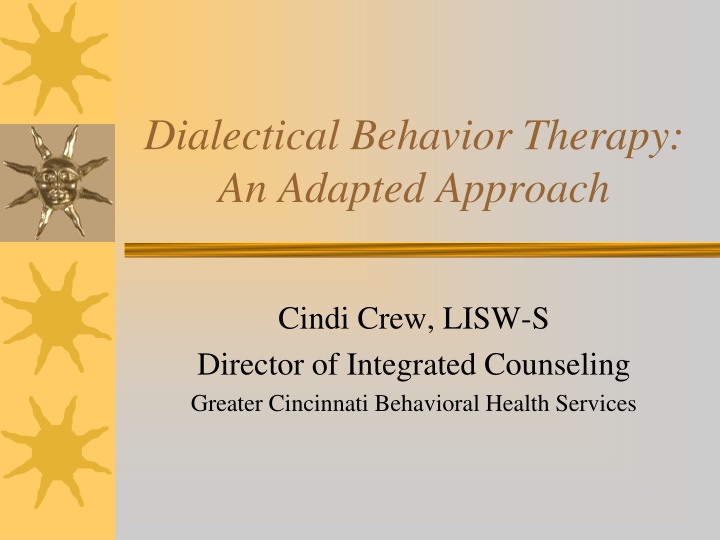 dialectical behavior therapy an adapted approach