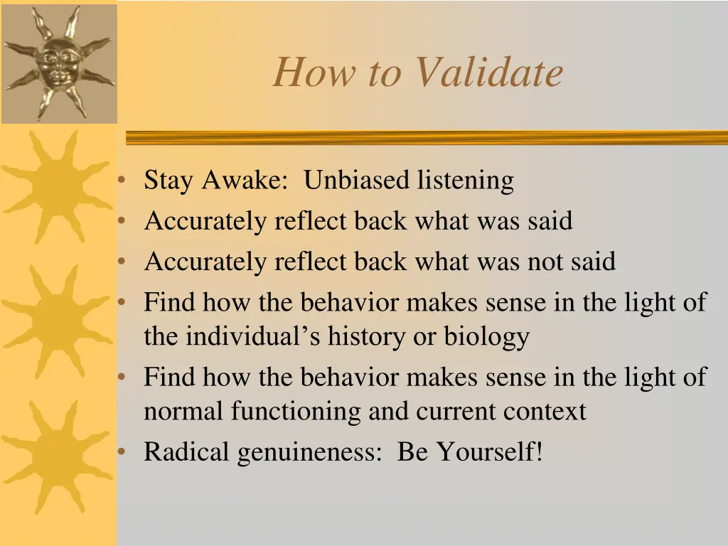 how to validate