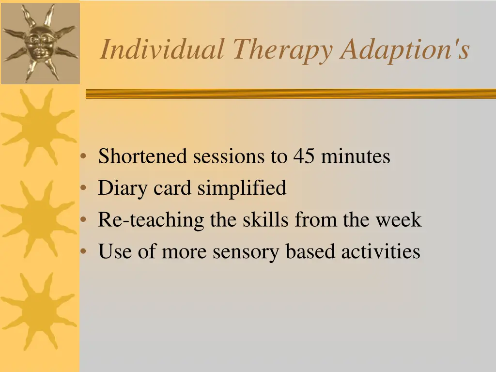 individual therapy adaption s