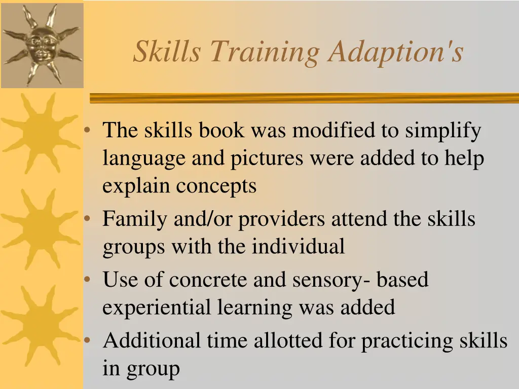 skills training adaption s