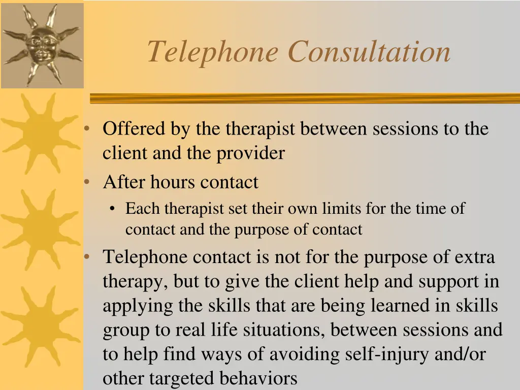 telephone consultation