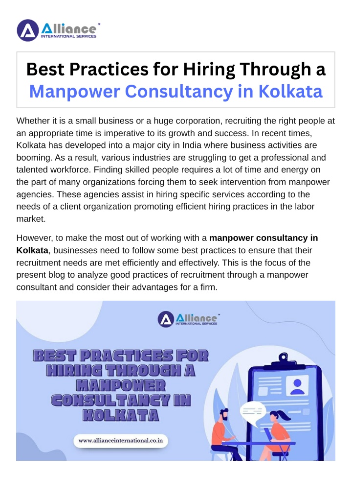 best practices for hiring through a manpower