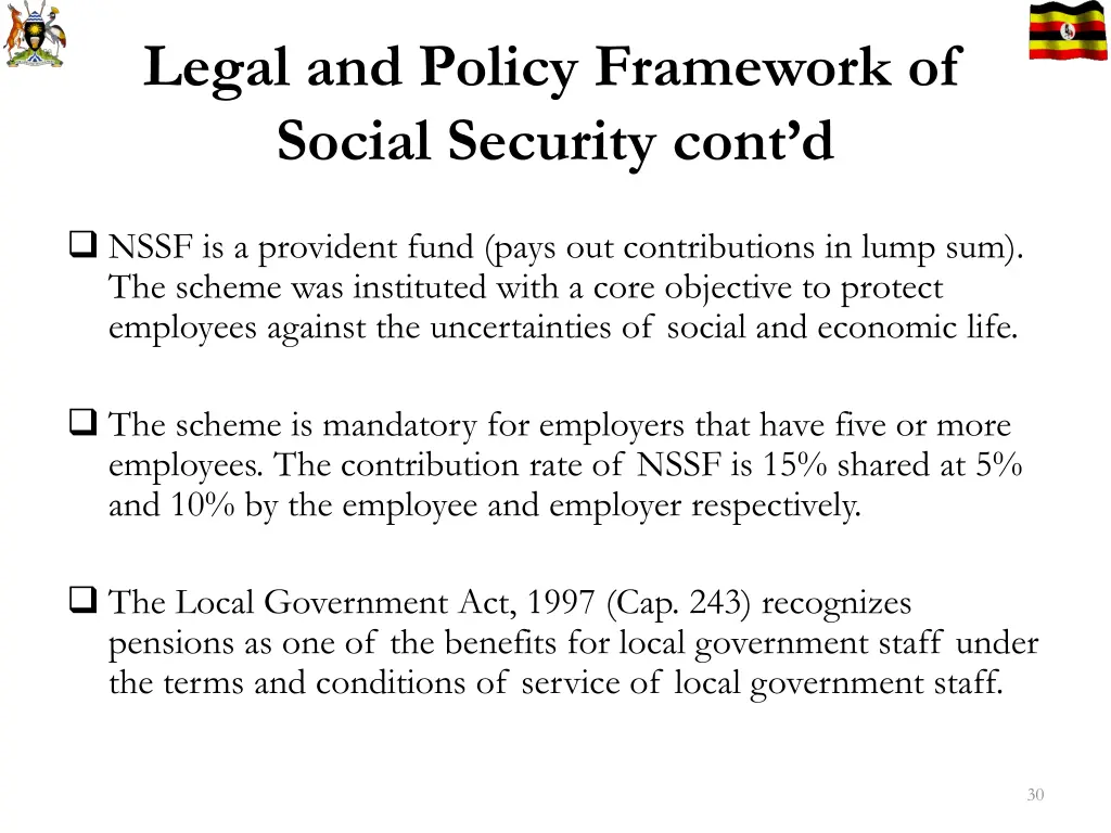 legal and policy framework of social security 5