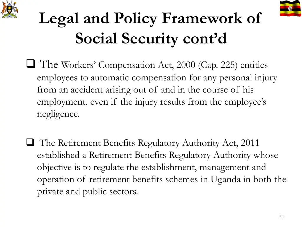 legal and policy framework of social security 9
