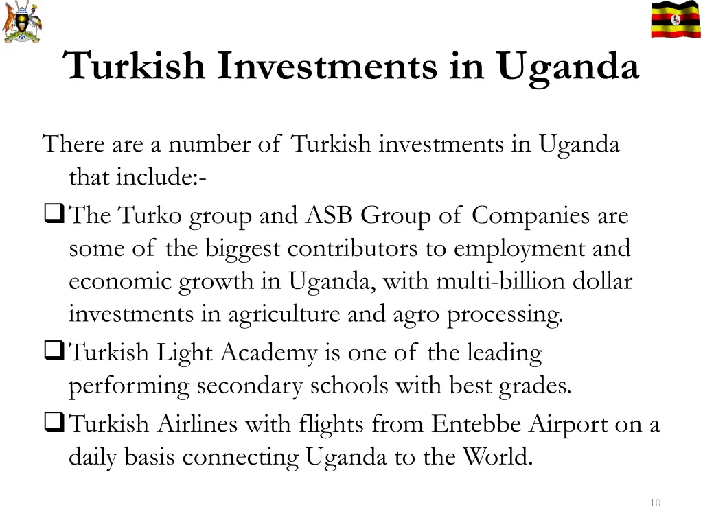 turkish investments in uganda