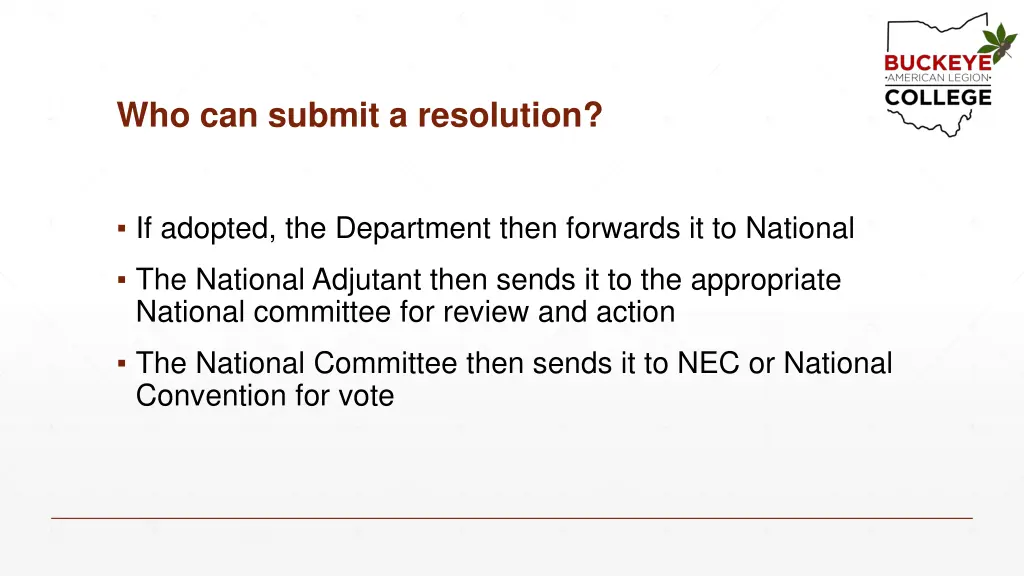 who can submit a resolution 1