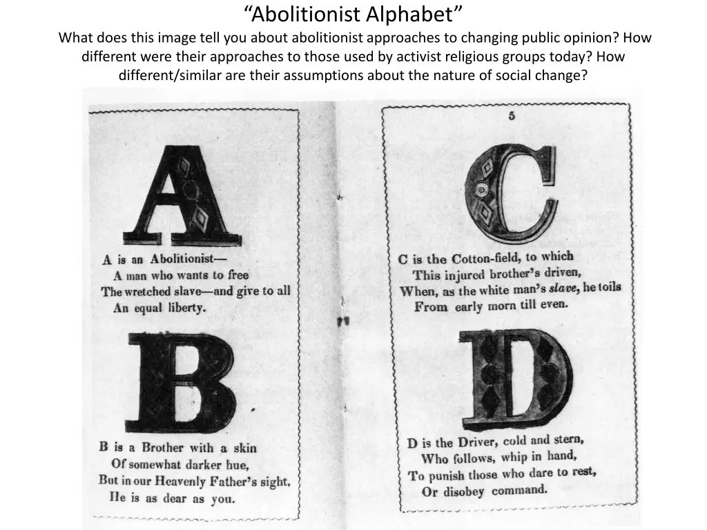 abolitionist alphabet