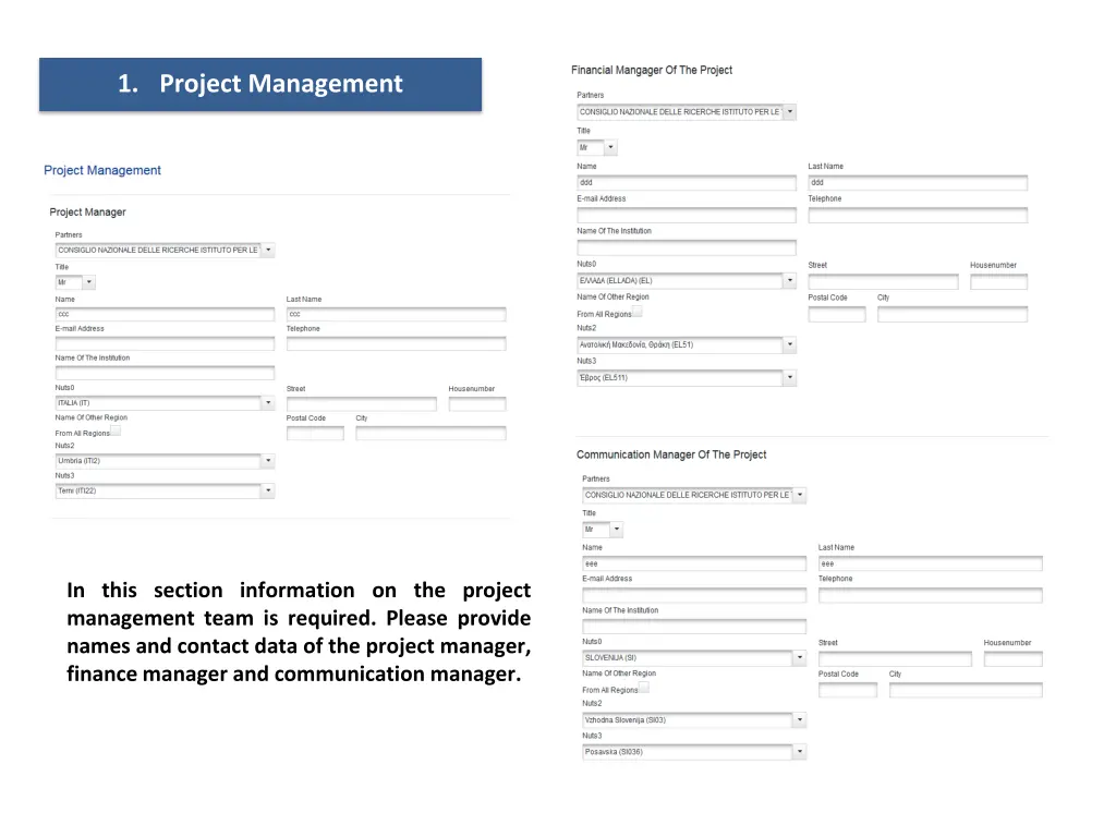 1 project management