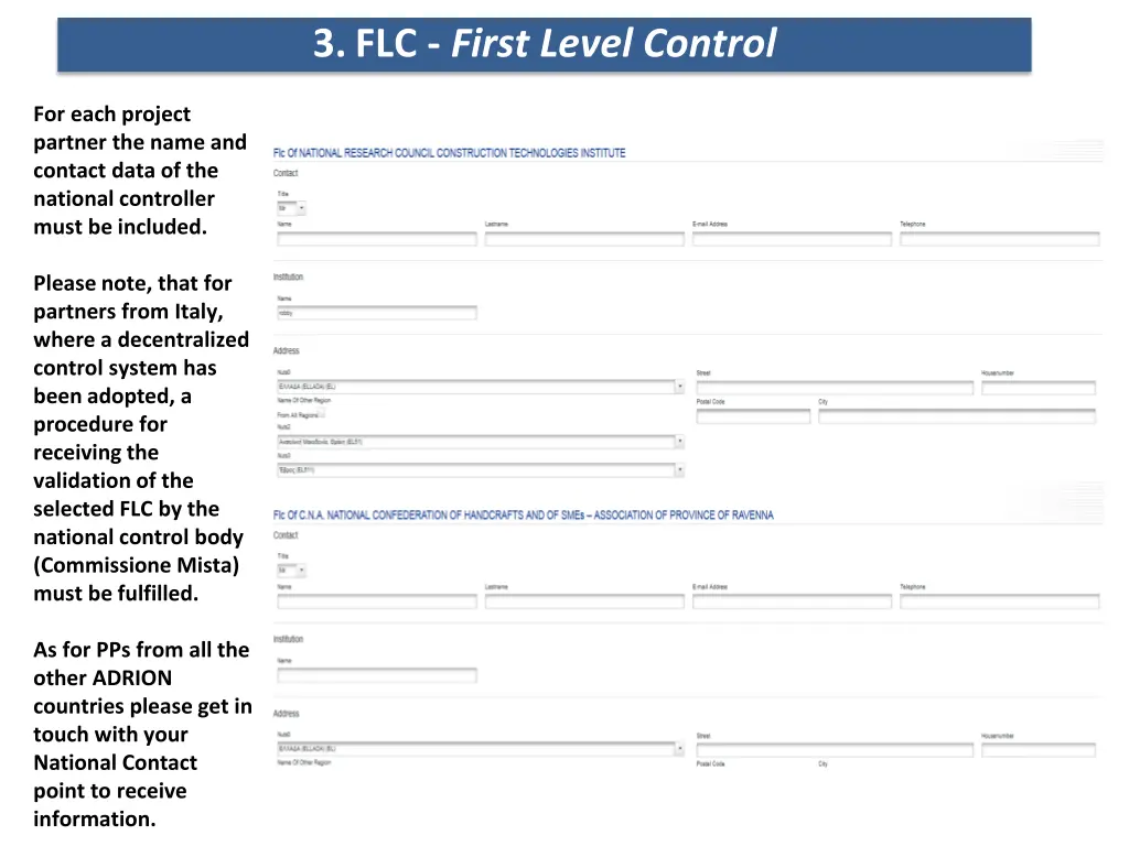 3 flc first level control