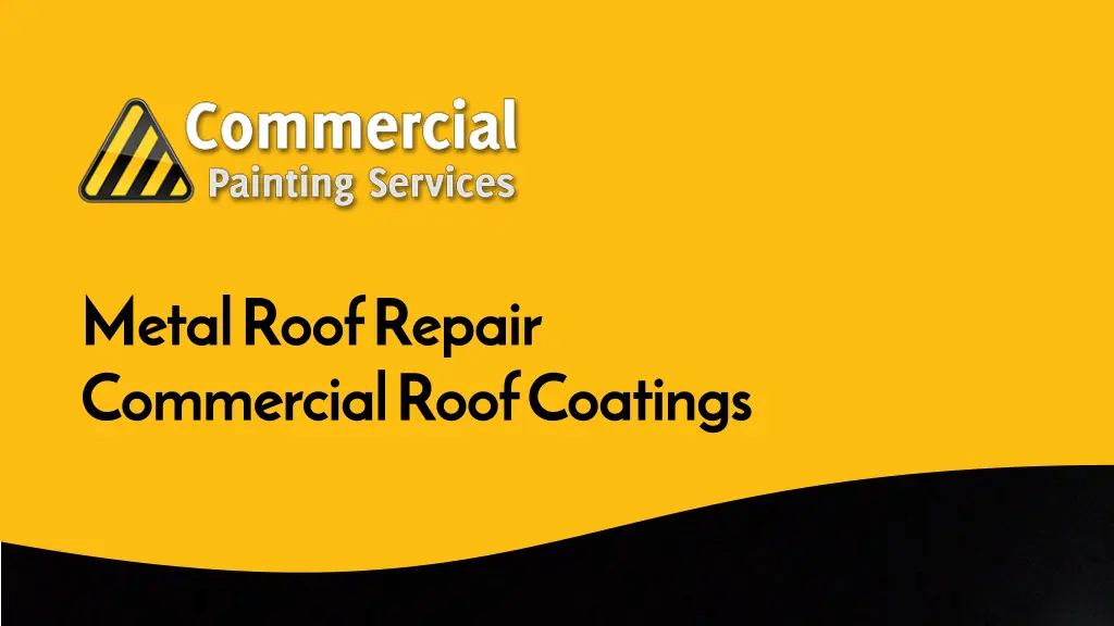 metal roof repair commercial roof coatings