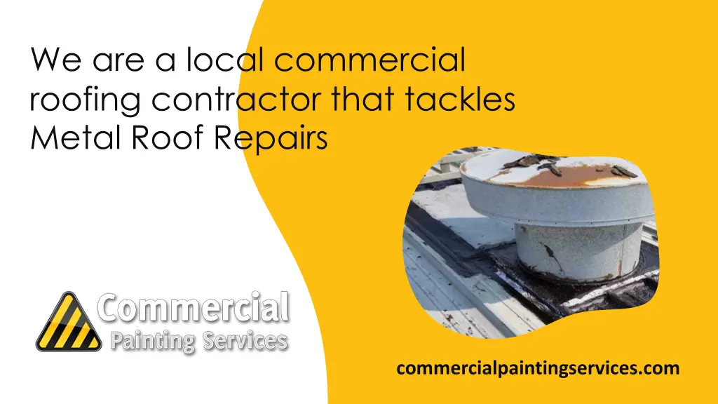 we are a local commercial roofing contractor that