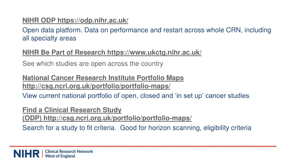 nihr odp https odp nihr ac uk open data platform