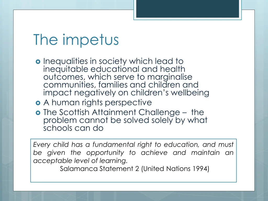 the impetus