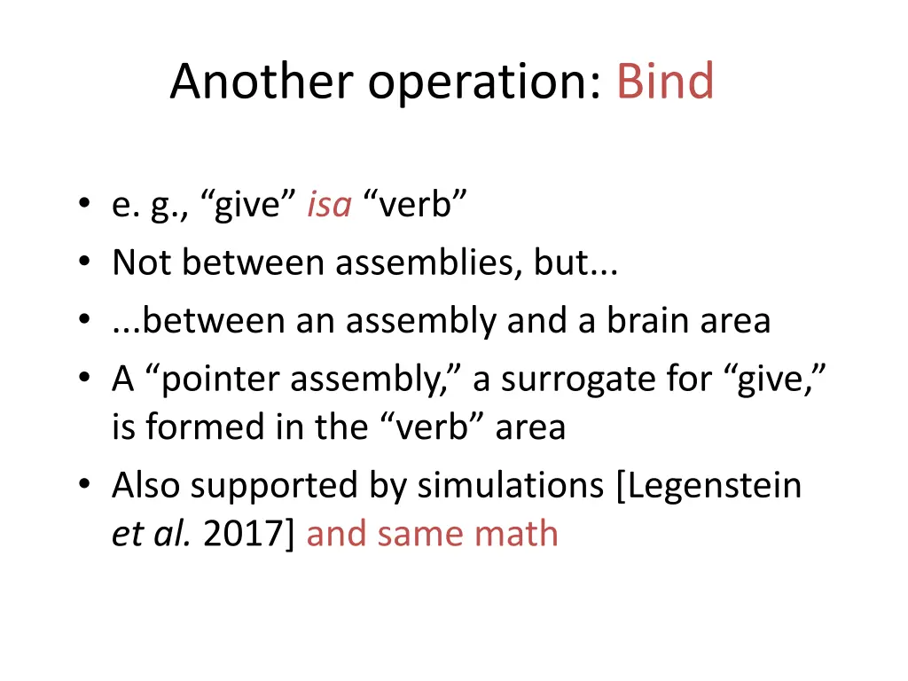 another operation bind