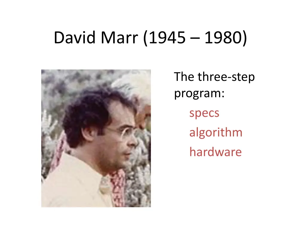 david marr 1945 1980