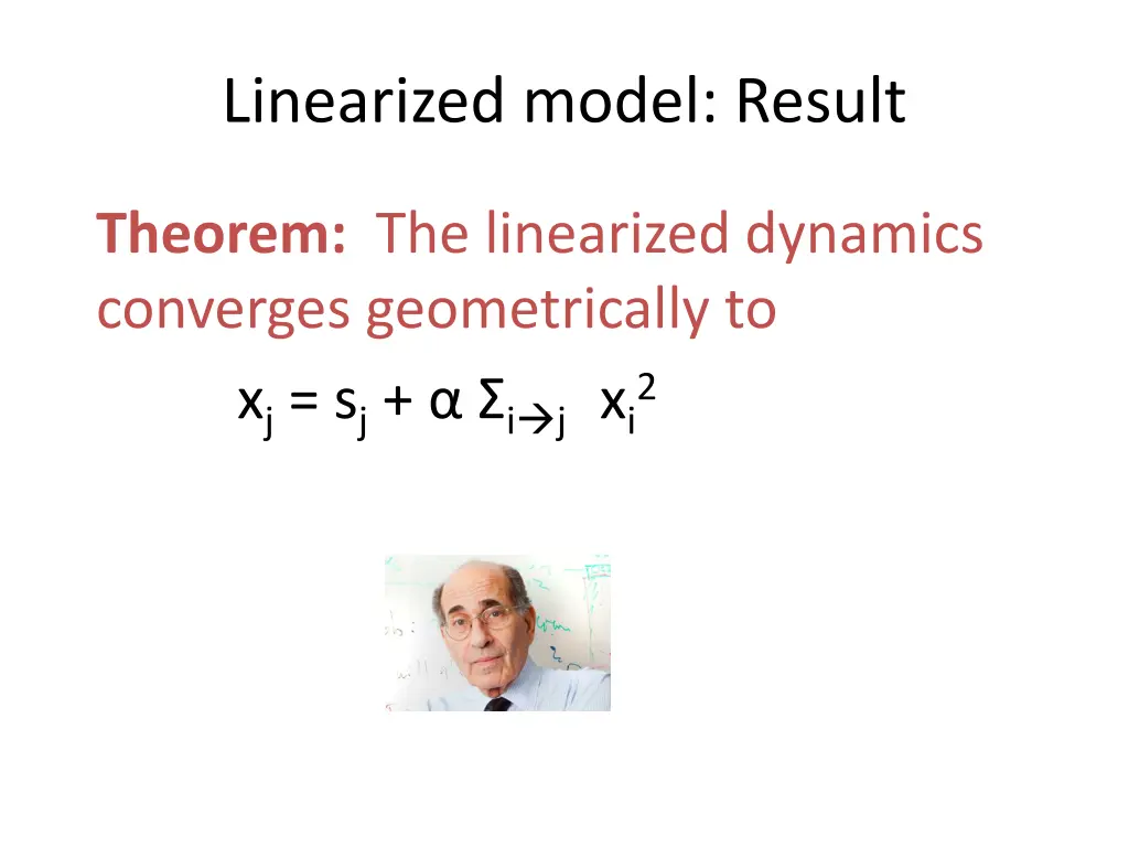 linearized model result