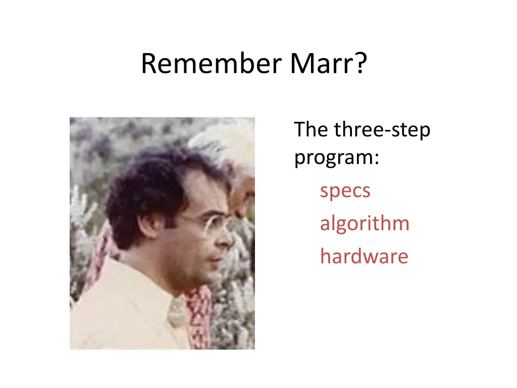 remember marr