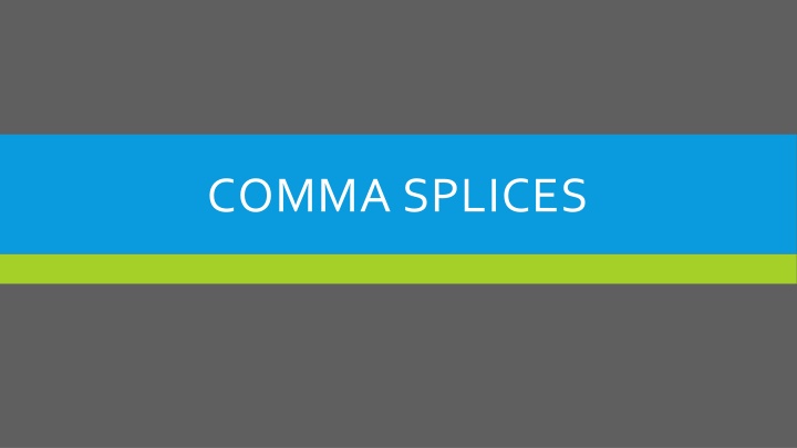 comma splices