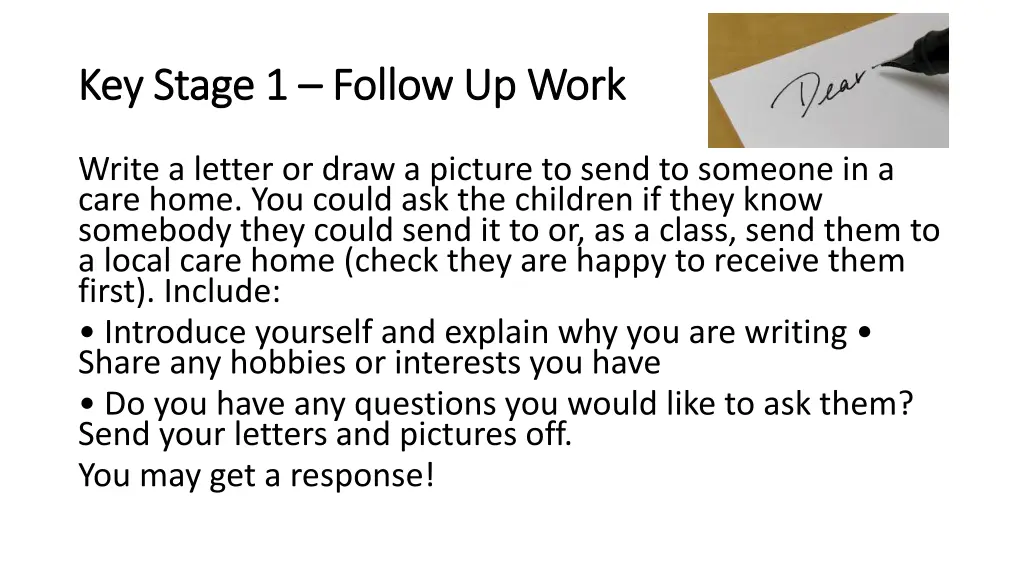 key stage 1 key stage 1 follow up work follow