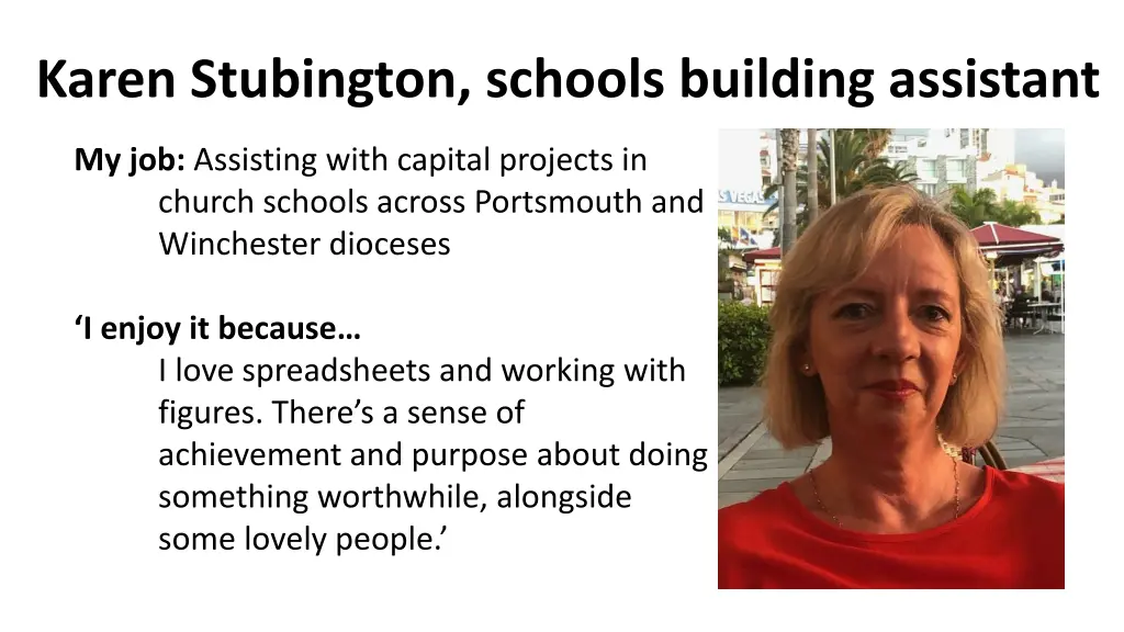 karen stubington schools building assistant