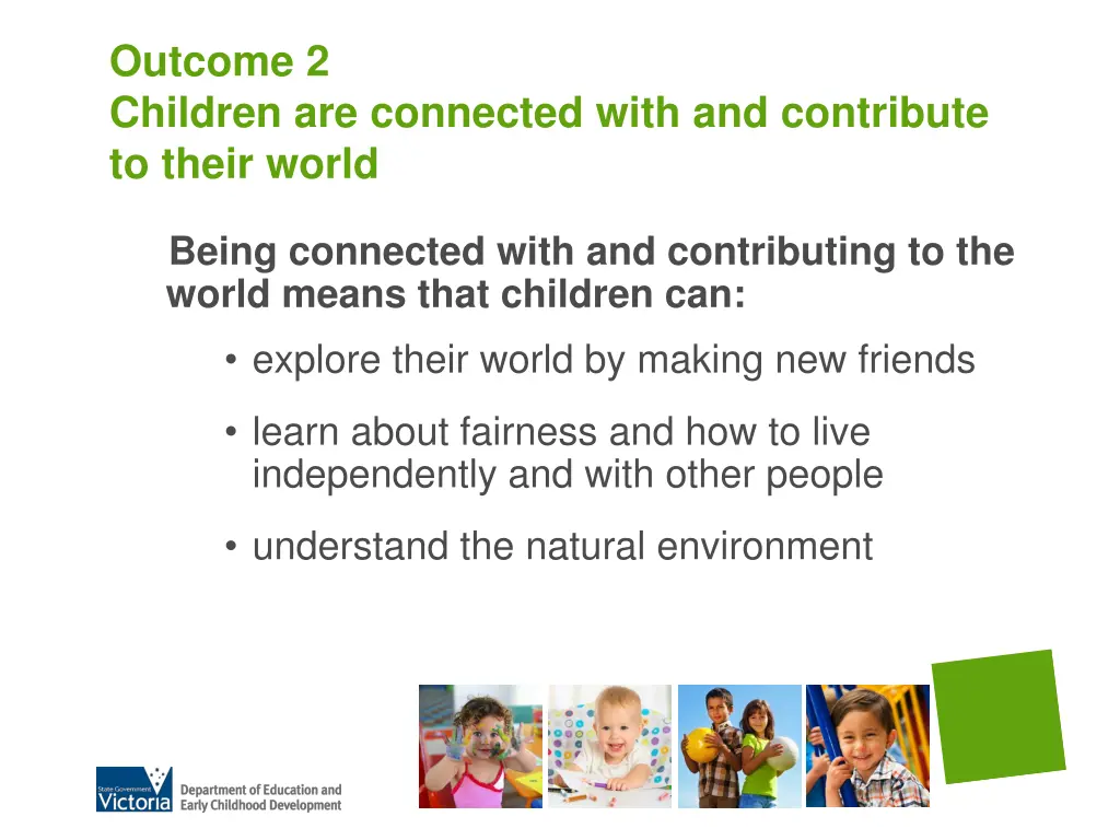 outcome 2 children are connected with