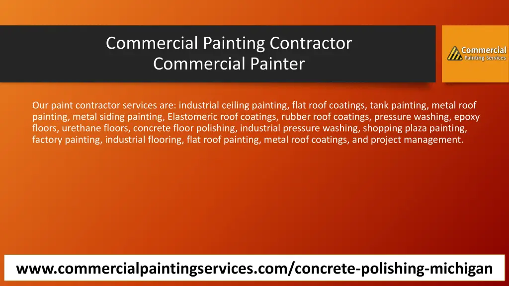 commercial painting contractor commercial painter