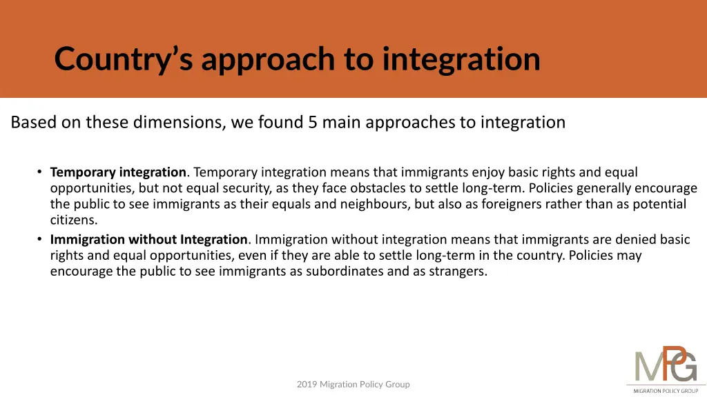 country s approach to integration 2